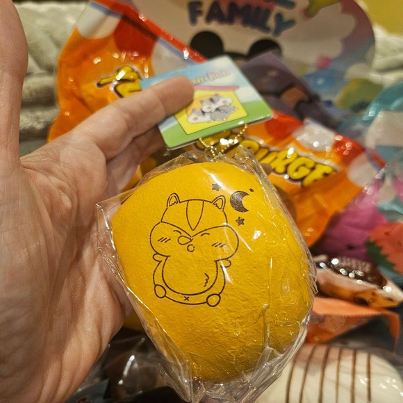 Popular Other - Poli Hamster Squishies Cream Bun Squishy Soft Slow Rising Orange Creme Macaron